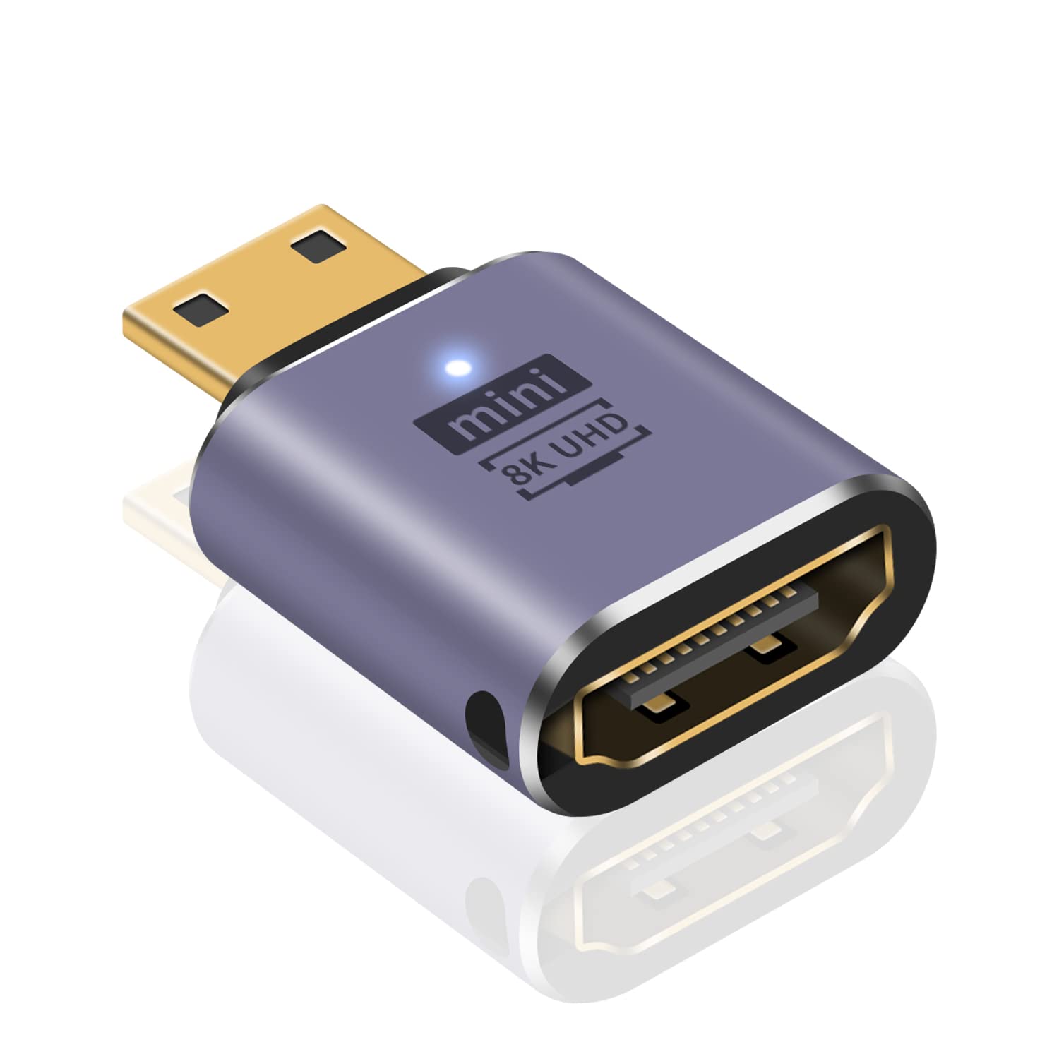 Verilux® 8K Mini HDMI to HDMI Adapter, 8k 4K 3D HDR 48Gbps Verilux® 8K Mini HDMI to HDMI Adapter, 8k 4K 3D HDR 48Gbps
